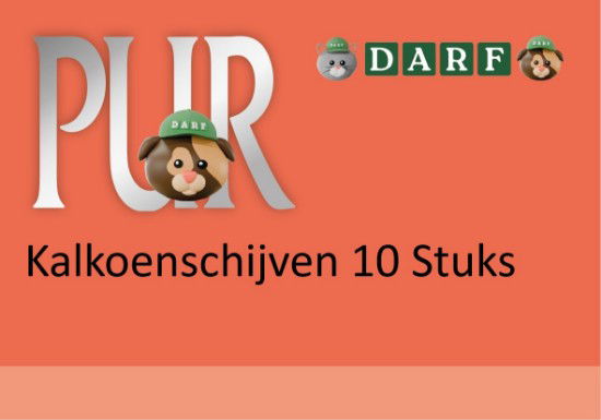 Afbeeldingen van DARF Snacks - Vleesschijven Kalkoen (10 stuks)